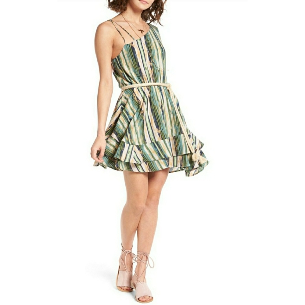Free People Asymmetrical Shoulder Dress